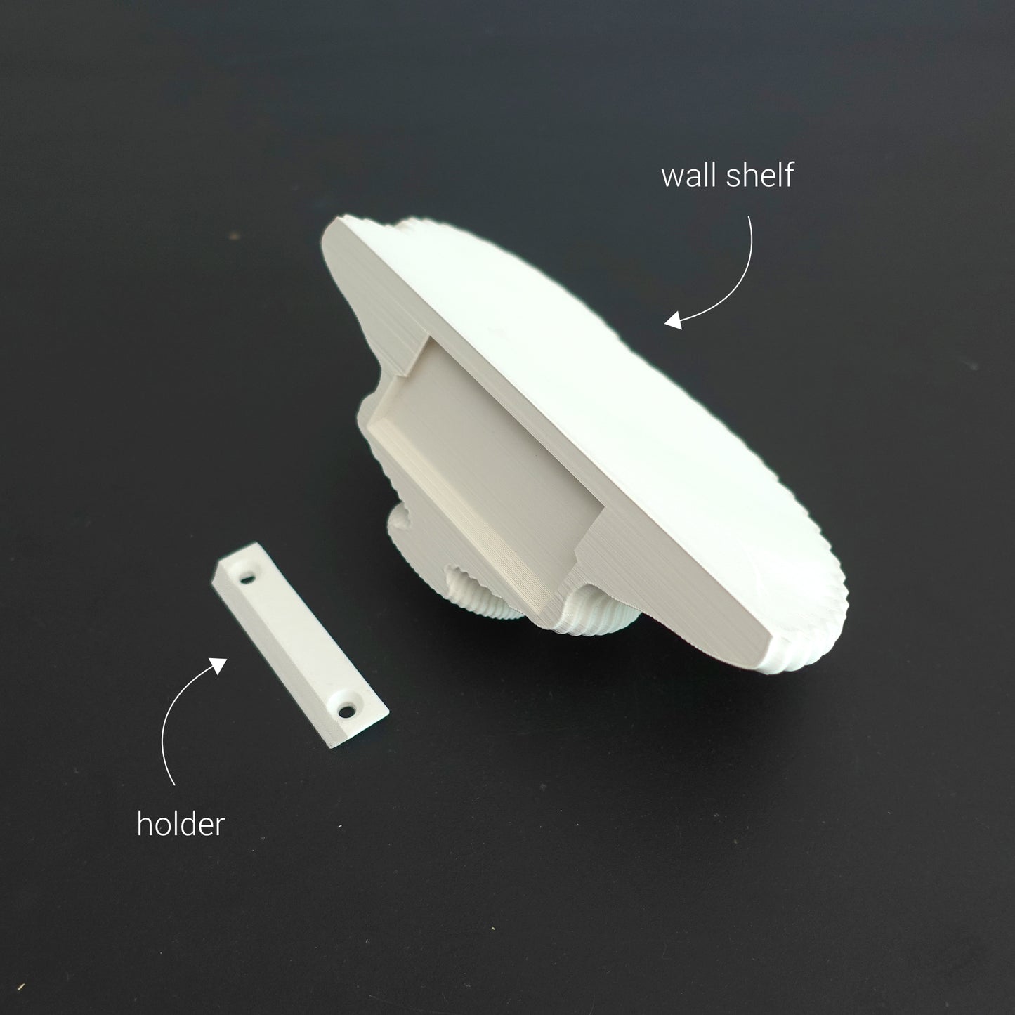 mushroom wall shelf 3d printed fungi-inspired shelf with mounting kit & tape minimalist organic wall decor rental friendly