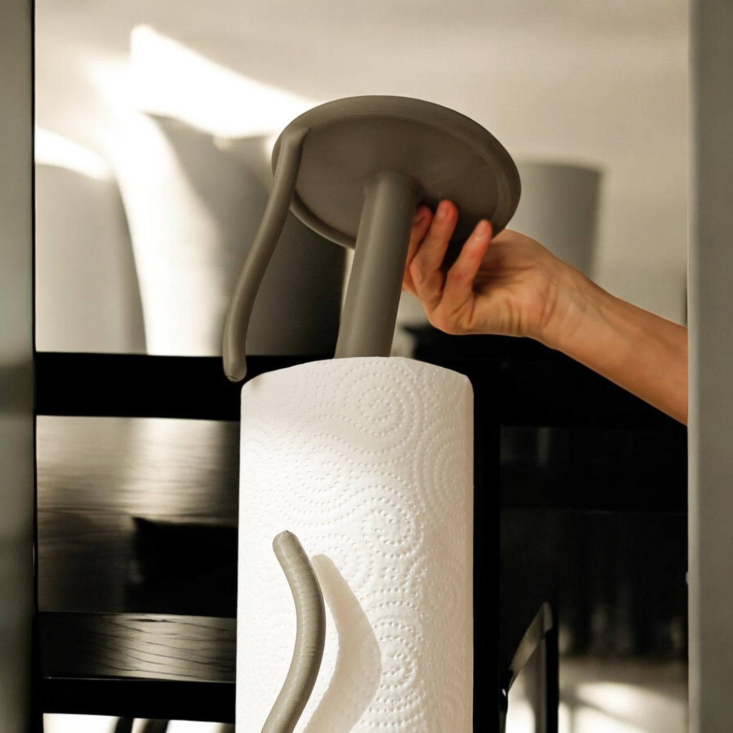 paper roll holder elegant paper towel holder for kitchen & bathroom