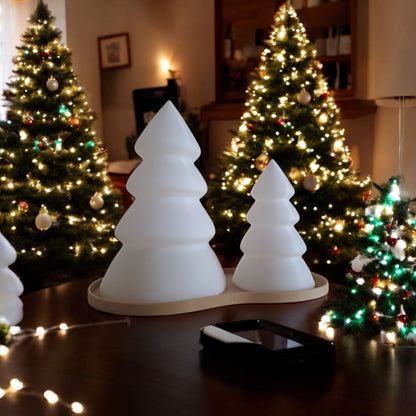 Christmas Tree Set with Tray Festive Mini Tabletop Holiday Décor Available Individually or as a Complete Set