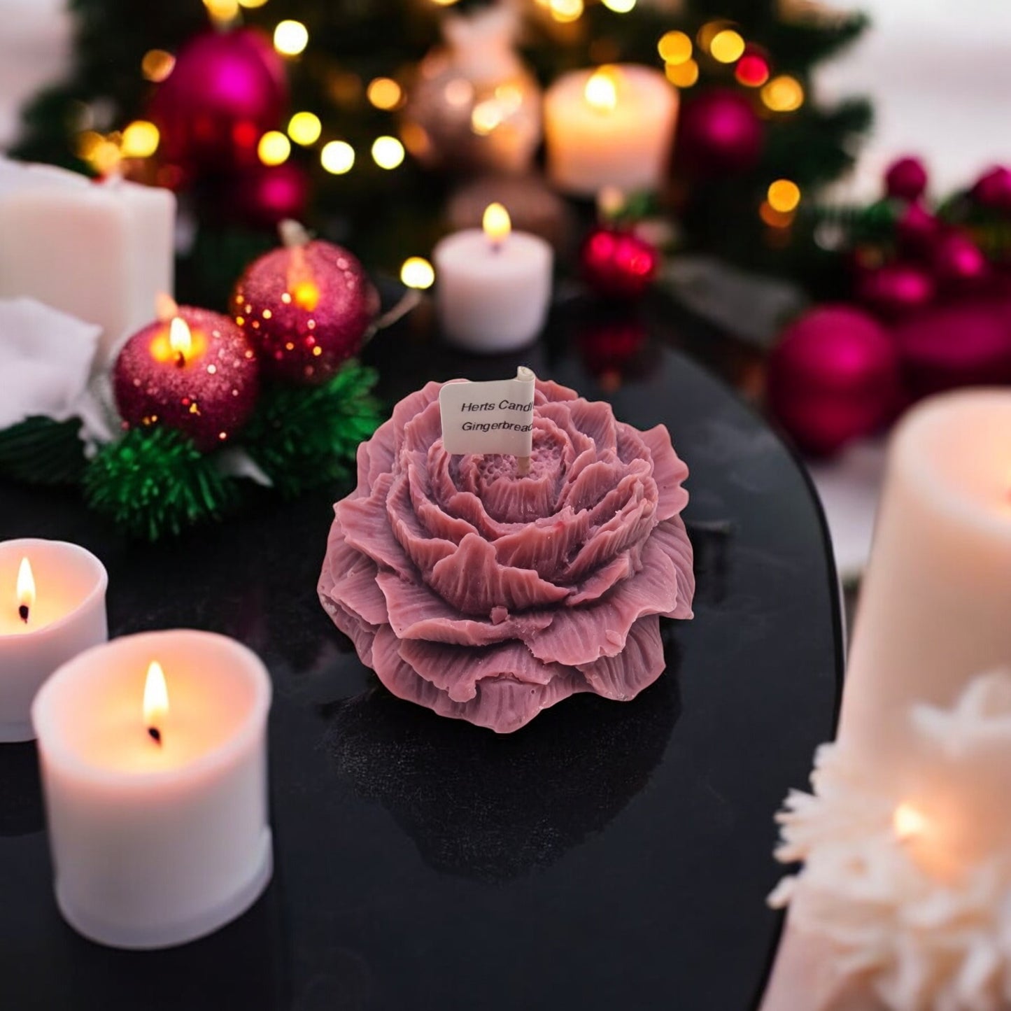 bloom rose candle handmade natural soy wax candle with luxurious rose fragrance