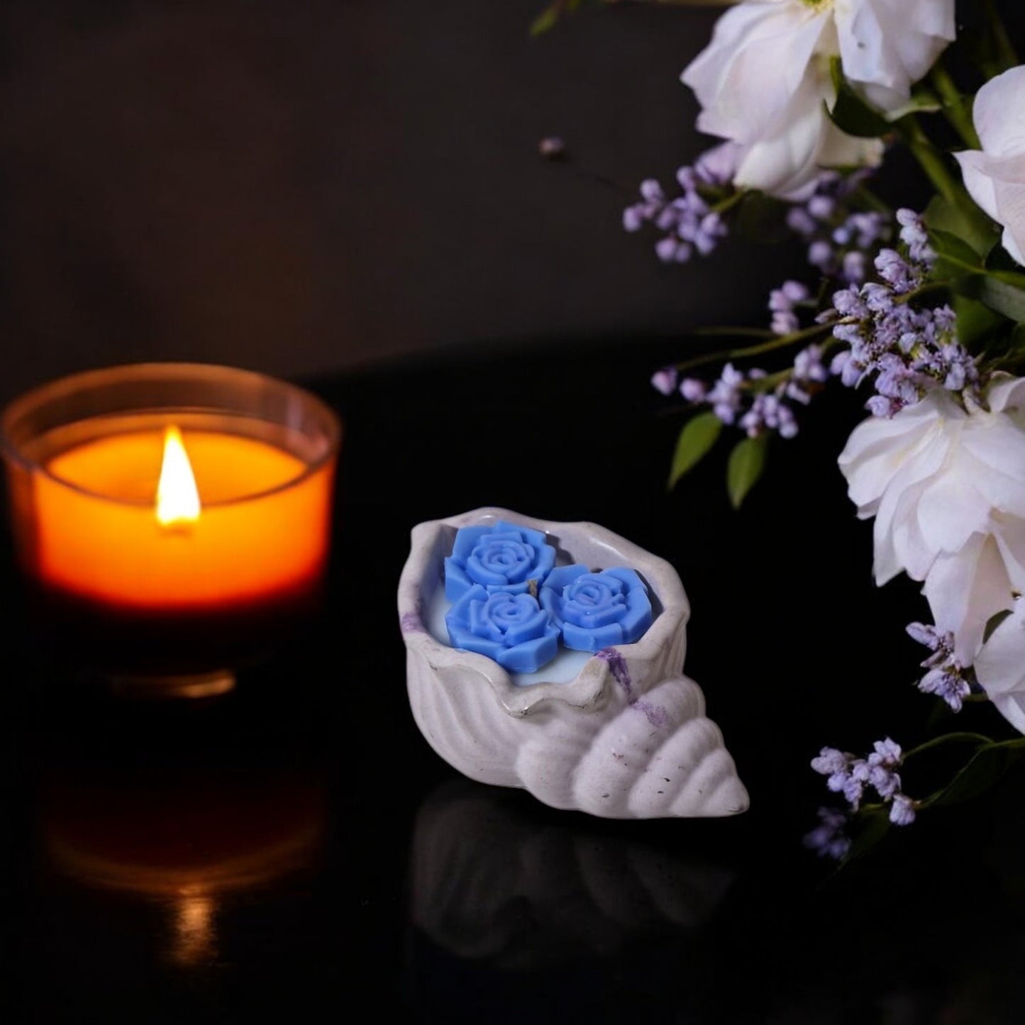 escar the shell fully-handmade natural soy wax candle with captivating scents