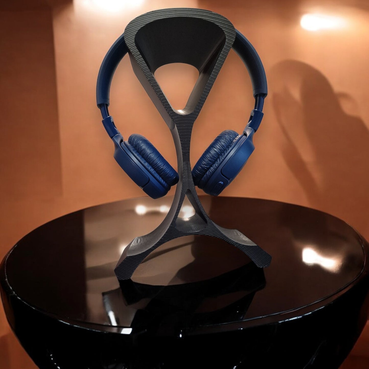 stylish 3d printed headphone stand  modern & durable headset holder