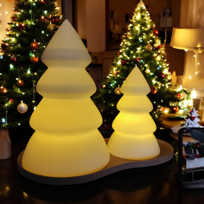 Christmas Tree Set with Tray Festive Mini Tabletop Holiday Décor Available Individually or as a Complete Set