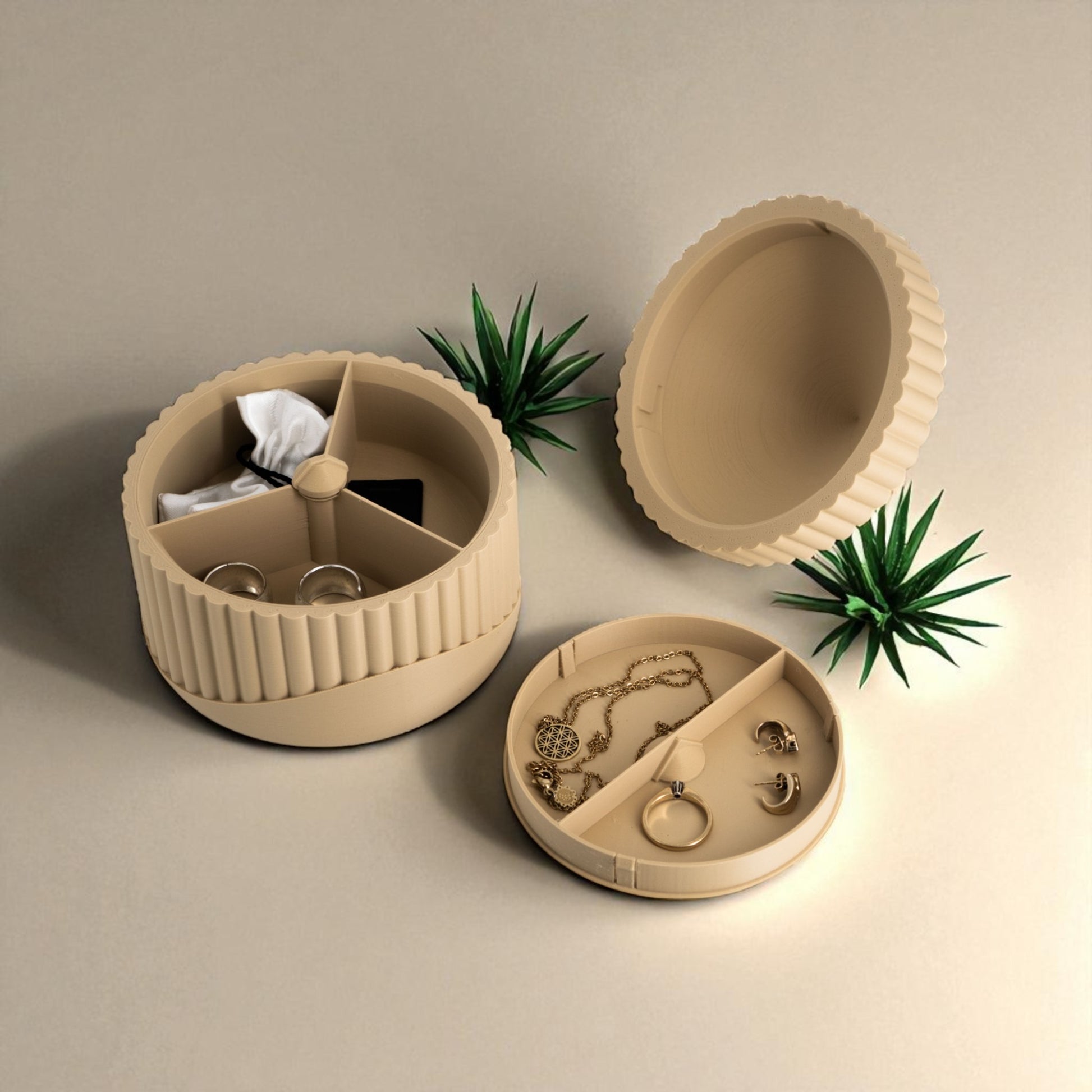 An elegant Aurelia Secret Box with a sleek design and hidden compartments, perfect for storing small treasures, jewellery, or keepsakes discreetly and stylishly.