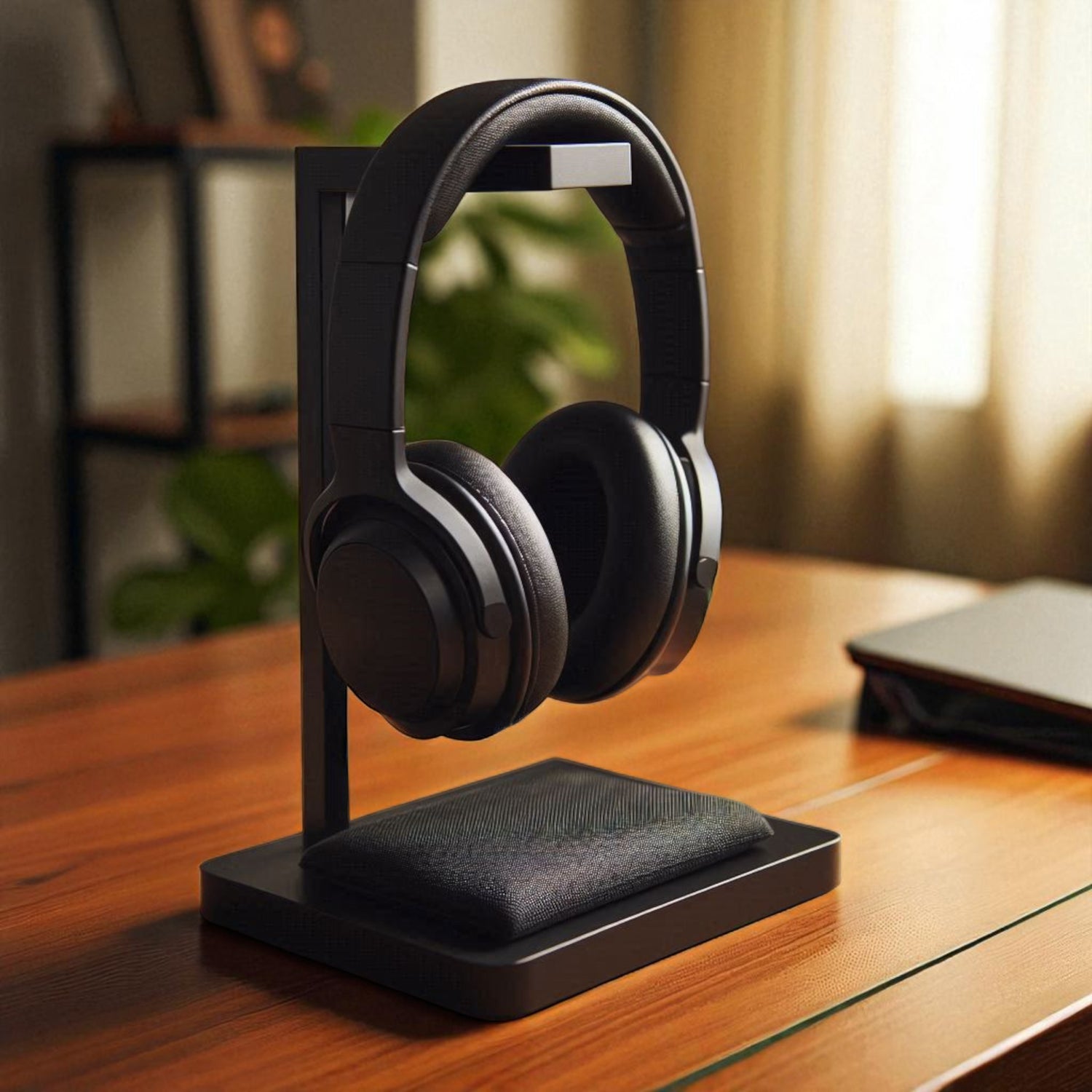 3D Printed Headphone Stand Modern Desktop Organizer Headset Holder
