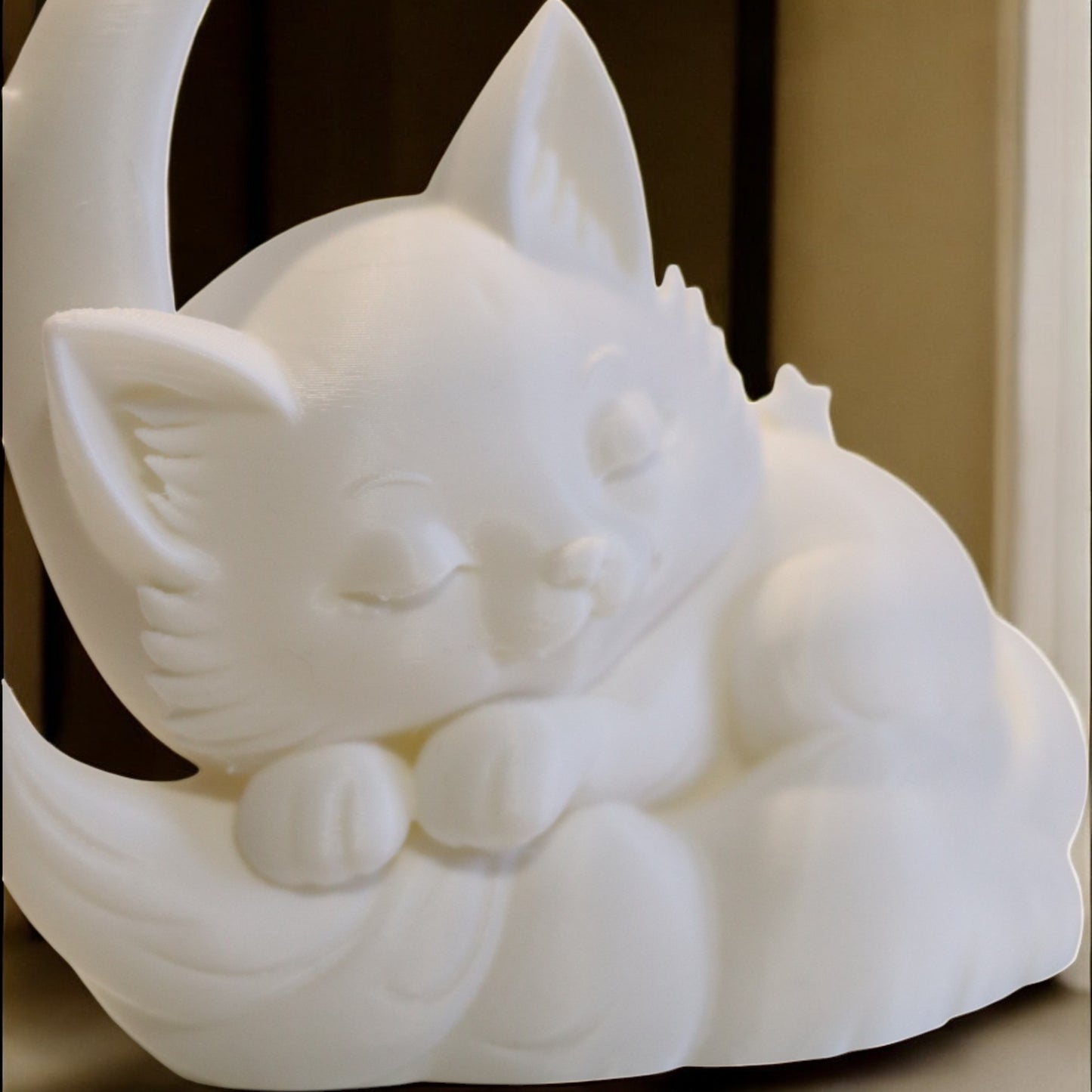 this sleeping cat moon statue makes a beautiful gift for birthdays, baby showers, or anyone who finds comfort in cute, dreamy décor. it brings a sense of serenity to any room and pairs perfectly with nightlights, candles, or fairy lights.