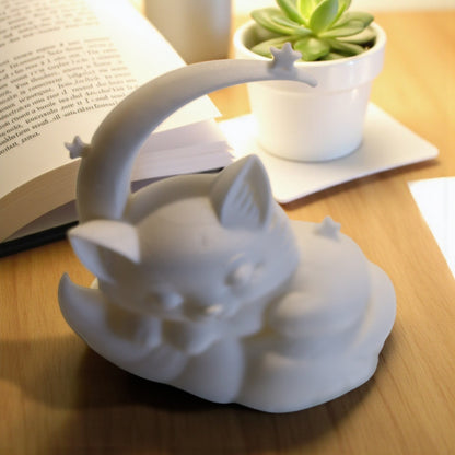 This sleeping cat moon statue makes a beautiful gift for birthdays, baby showers, or anyone who finds comfort in cute, dreamy décor. It brings a sense of serenity to any room and pairs perfectly with nightlights, candles, or fairy lights.