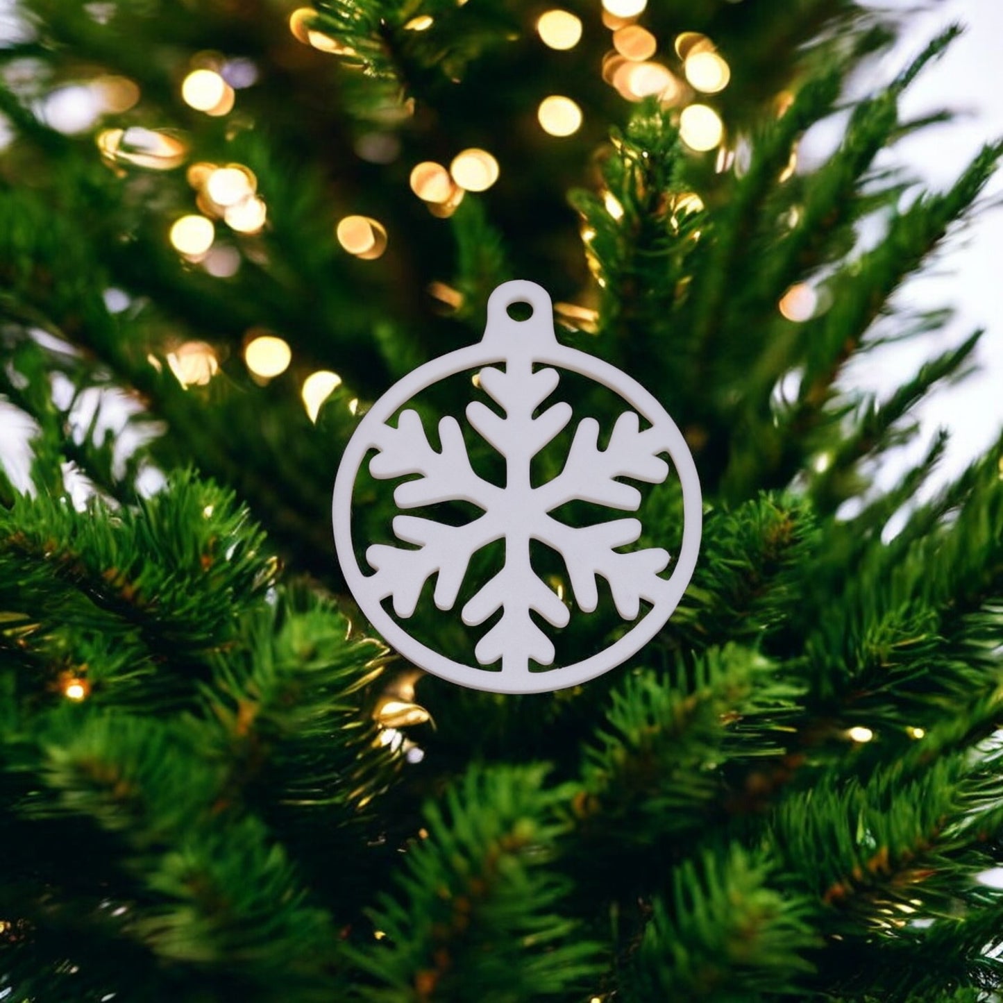 custom christmas tree ornaments , set of 4, 6, or 10 | 10 designs & colour options | modern holiday decorations | reindeer, star, snowflake, tree