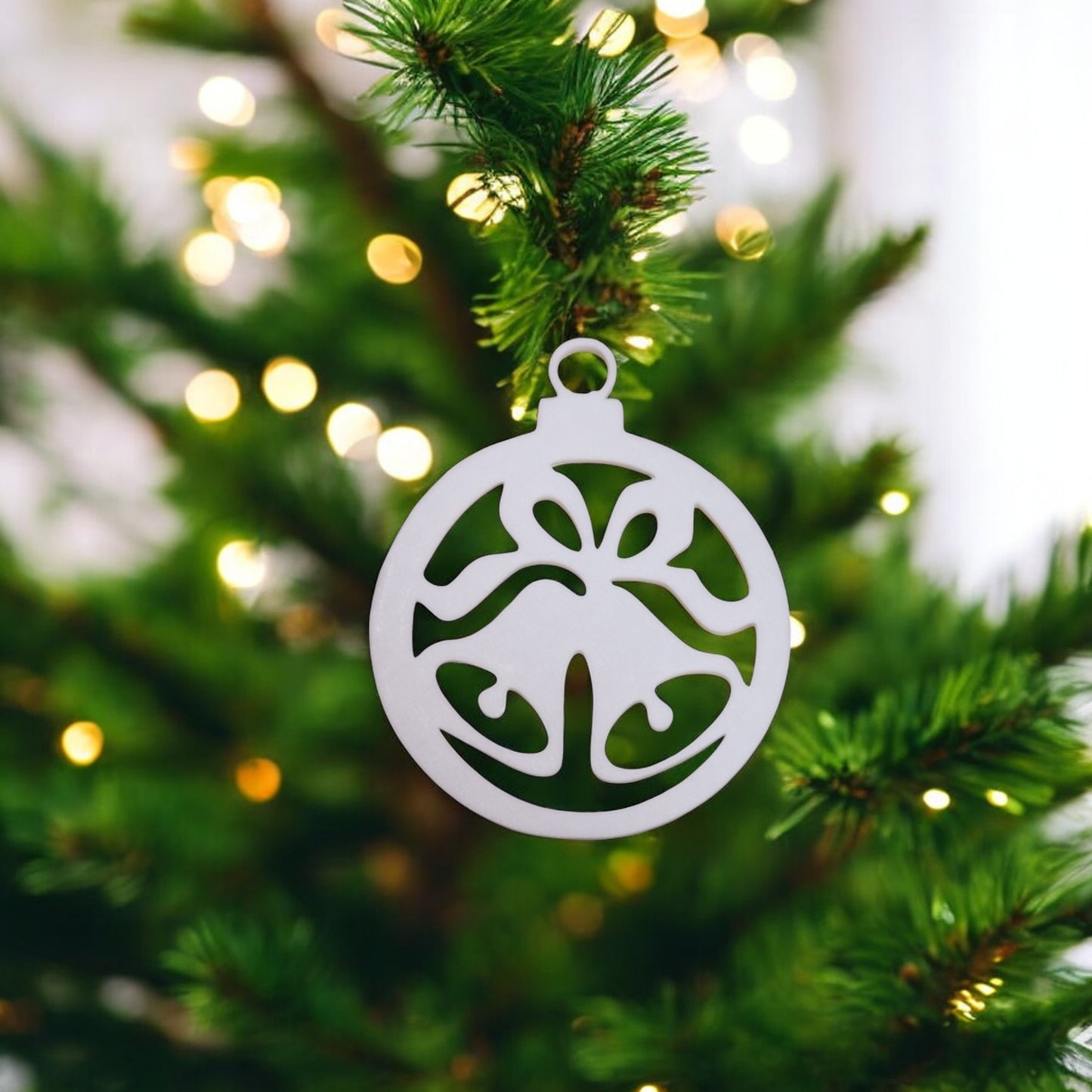 custom christmas tree ornaments , set of 4, 6, or 10 | 10 designs & colour options | modern holiday decorations | reindeer, star, snowflake, tree