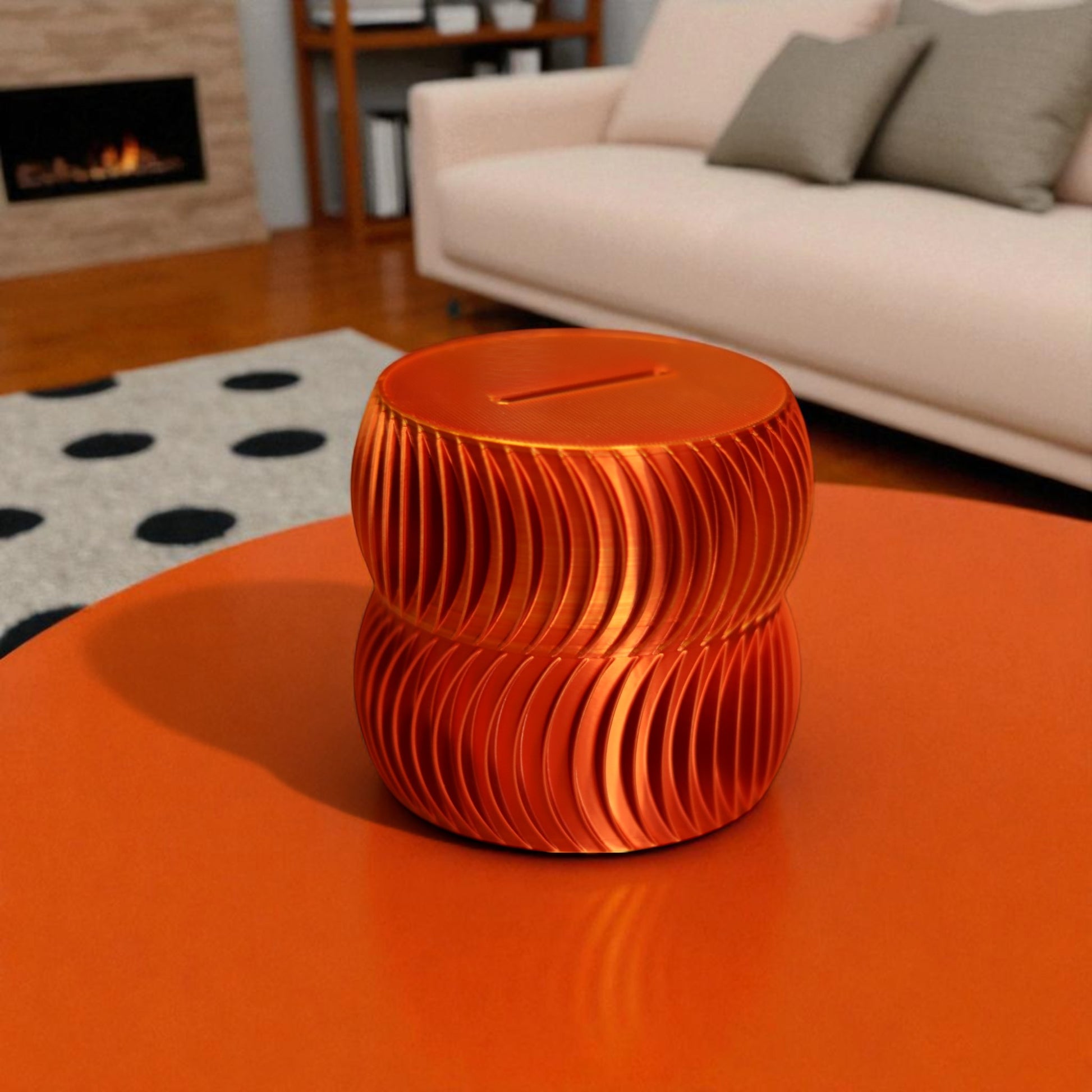  luxury coin bank designed to turn saving into a sophisticated experience. Available in two different sizes, this stylish coin bank seamlessly blends form and function, making it the perfect addition to any home or office. 