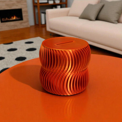  luxury coin bank designed to turn saving into a sophisticated experience. Available in two different sizes, this stylish coin bank seamlessly blends form and function, making it the perfect addition to any home or office. 