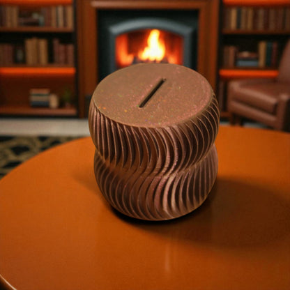  luxury coin bank designed to turn saving into a sophisticated experience. Available in two different sizes, this stylish coin bank seamlessly blends form and function, making it the perfect addition to any home or office. 