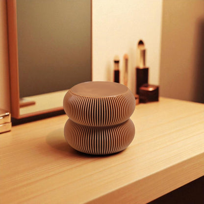 Set of elegant vanity jars in three different sizes, perfect for organizing cosmetics or accessories; available for purchase individually or as a complete set to enhance any bathroom or dressing table decor.
