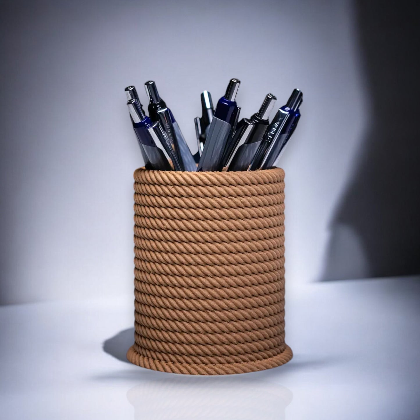 tangled weave organizer stylish rope desktop pen holder for office and workspace organization