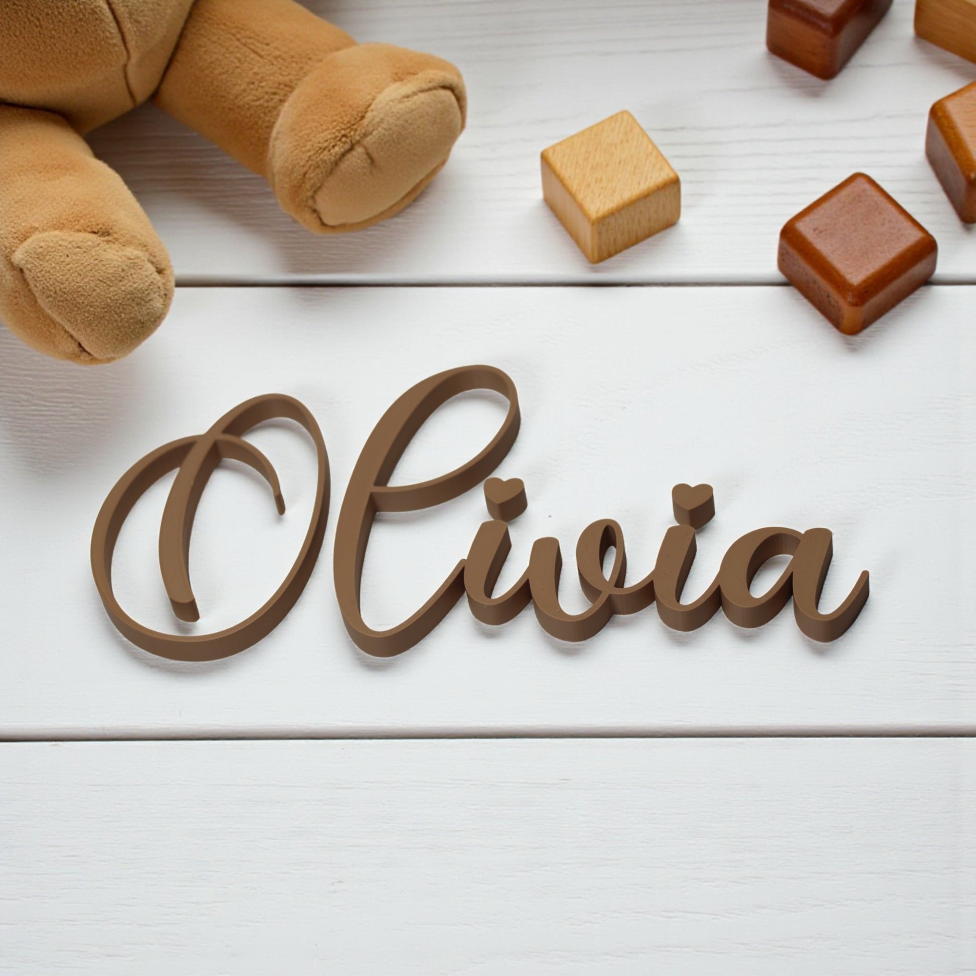 Custom wall art name plaque for nursery or kids’ room
