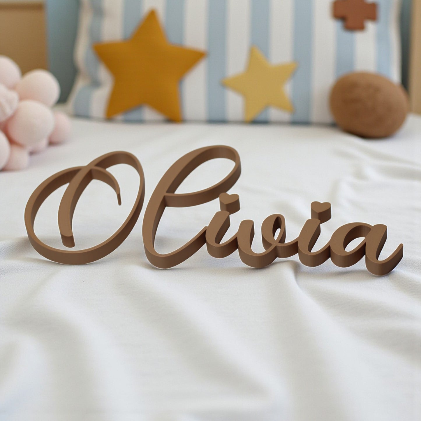 custom wall art name plaque for nursery or kids’ room