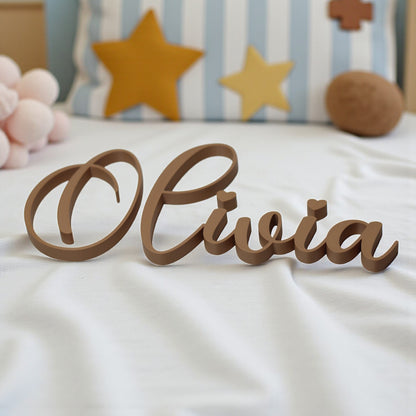 Custom wall art name plaque for nursery or kids’ room