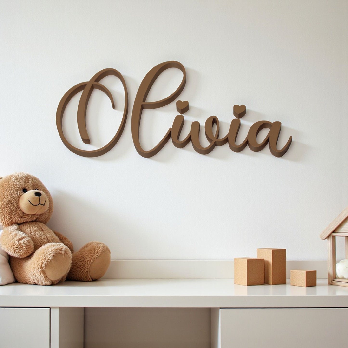 custom wall art name plaque for nursery or kids’ room