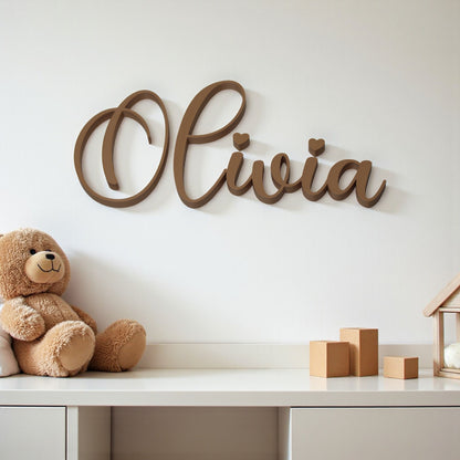 Custom wall art name plaque for nursery or kids’ room