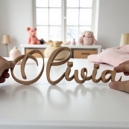 Custom wall art name plaque for nursery or kids’ room