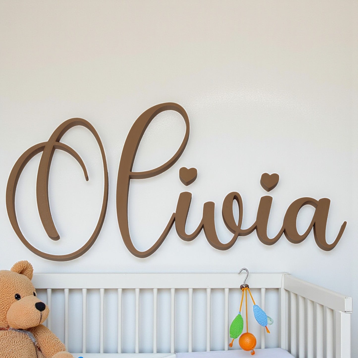 custom wall art name plaque for nursery or kids’ room