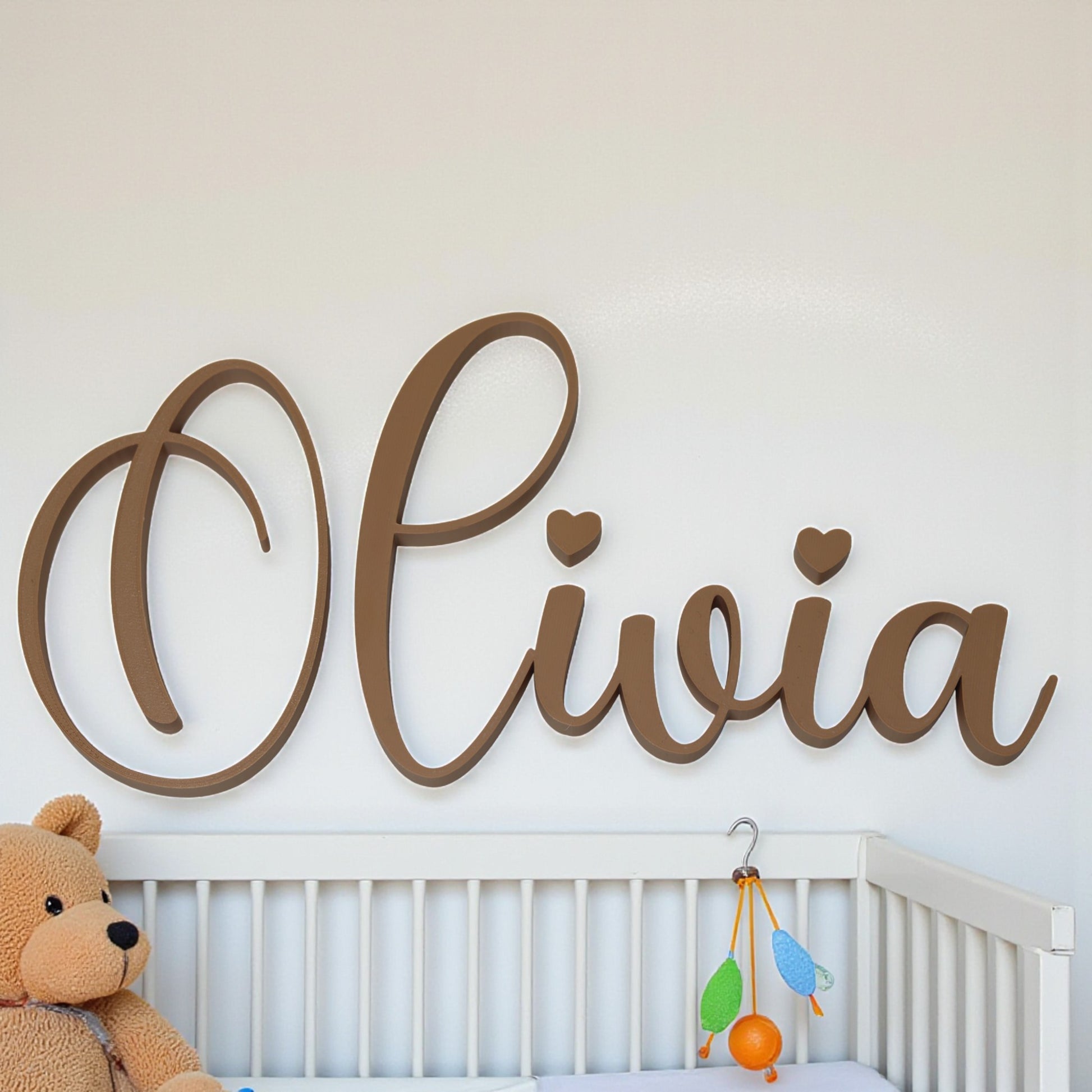 Custom wall art name plaque for nursery or kids’ room