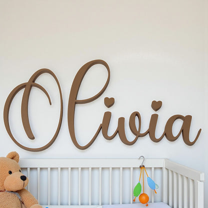 Custom wall art name plaque for nursery or kids’ room