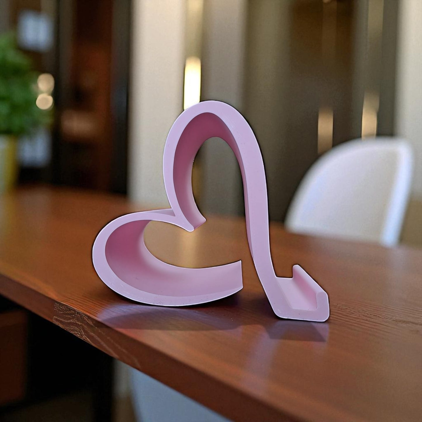 phone & kindle holder heart-shaped universal stand for all phones, kindles, and small tablets stylish and durable device holder for desk, nightstand, or kitchen