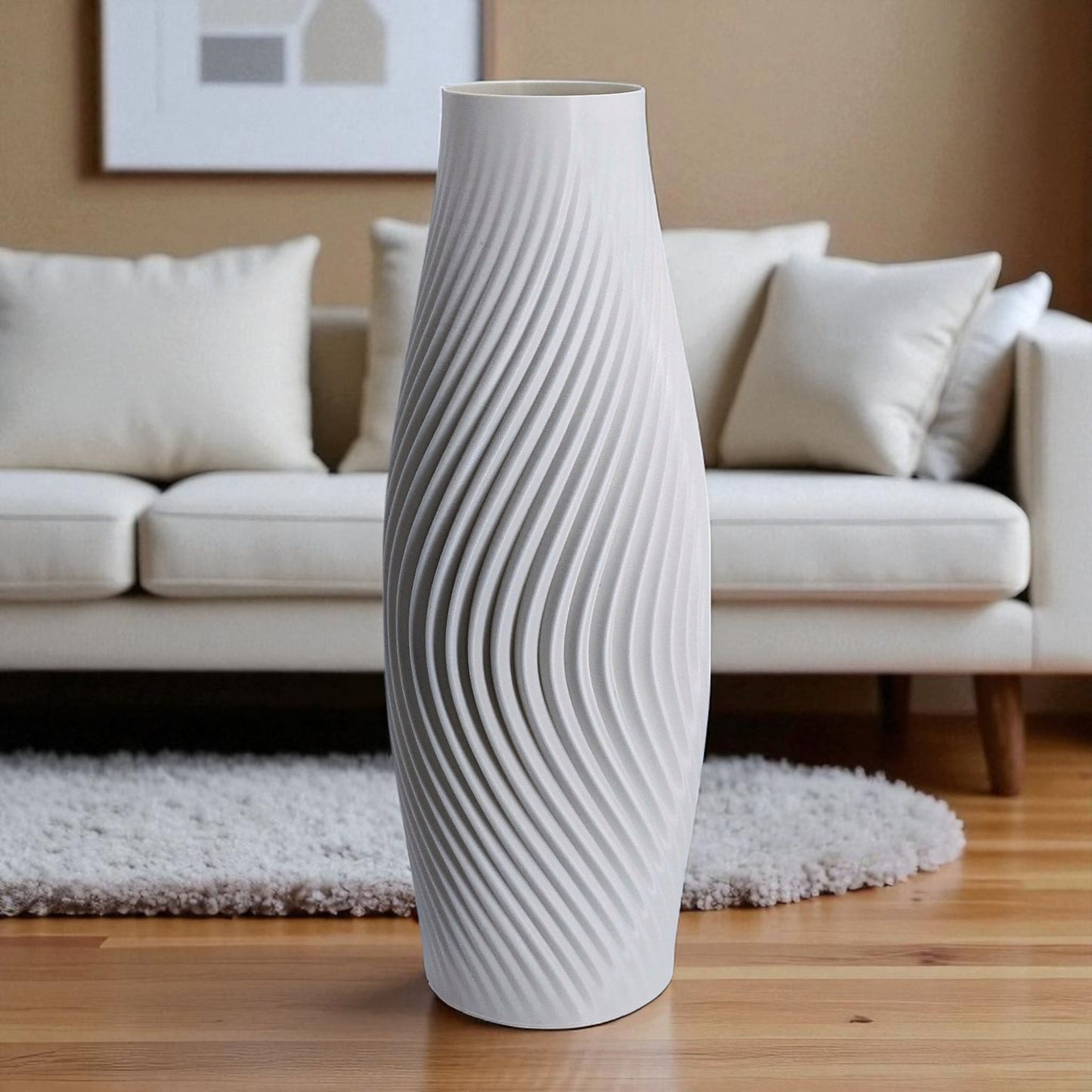 luna vase a modern vase featuring sleek, textured strips, perfect for contemporary decor, floral arrangements, minimalist styling, artistic interiors, home accents, elegant design, decorative pieces, unique gifts, and timeless aesthetics.