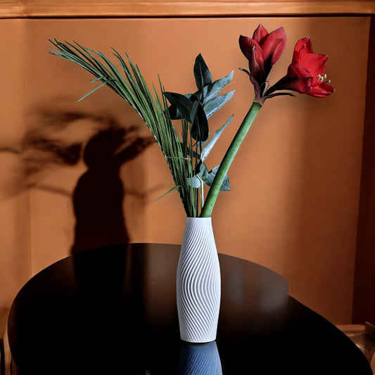 Luna Vase 3D Printed Vase Modern Home Décor Elegant Floral Arrangement UK MADE