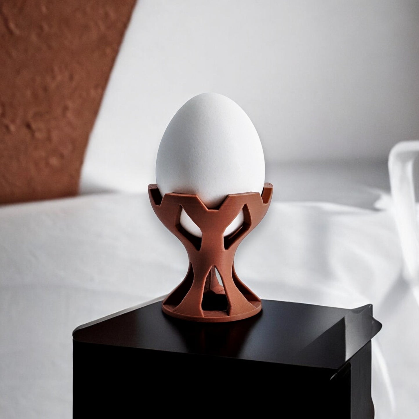 egg crown 3d printed egg cup elegant breakfast holder modern kitchen accessory