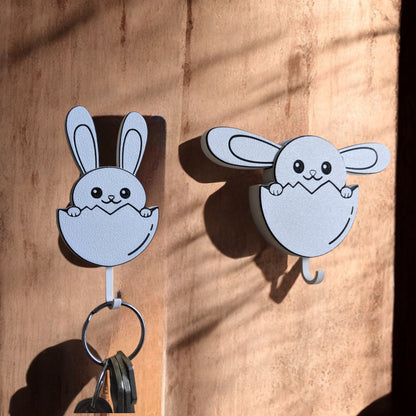 Bunny Key Keeper 3D Printed Key Hanger with Ears That Rise Cute Home Organizer