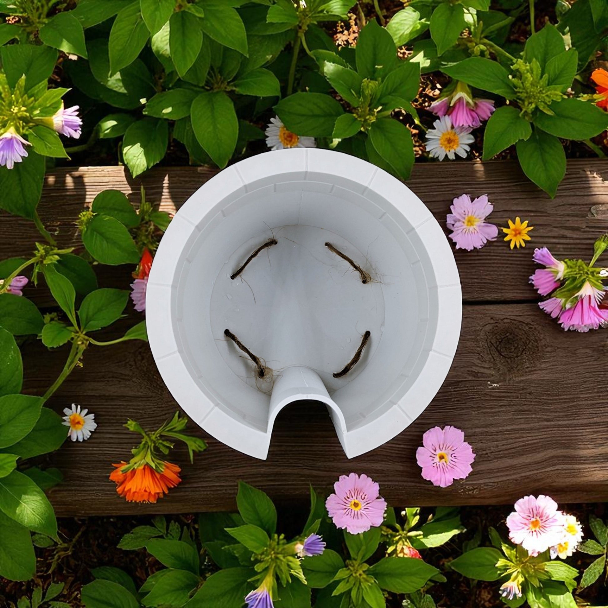 A clever and charming Worm Rise Planter featuring a worm-shaped water indicator that rises to signal when the plant has enough water. Perfect for plant lovers who value functionality and fun design