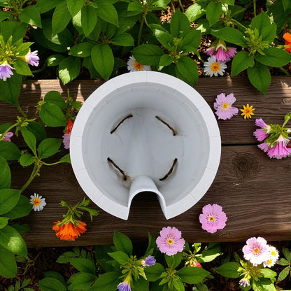A clever and charming Worm Rise Planter featuring a worm-shaped water indicator that rises to signal when the plant has enough water. Perfect for plant lovers who value functionality and fun design