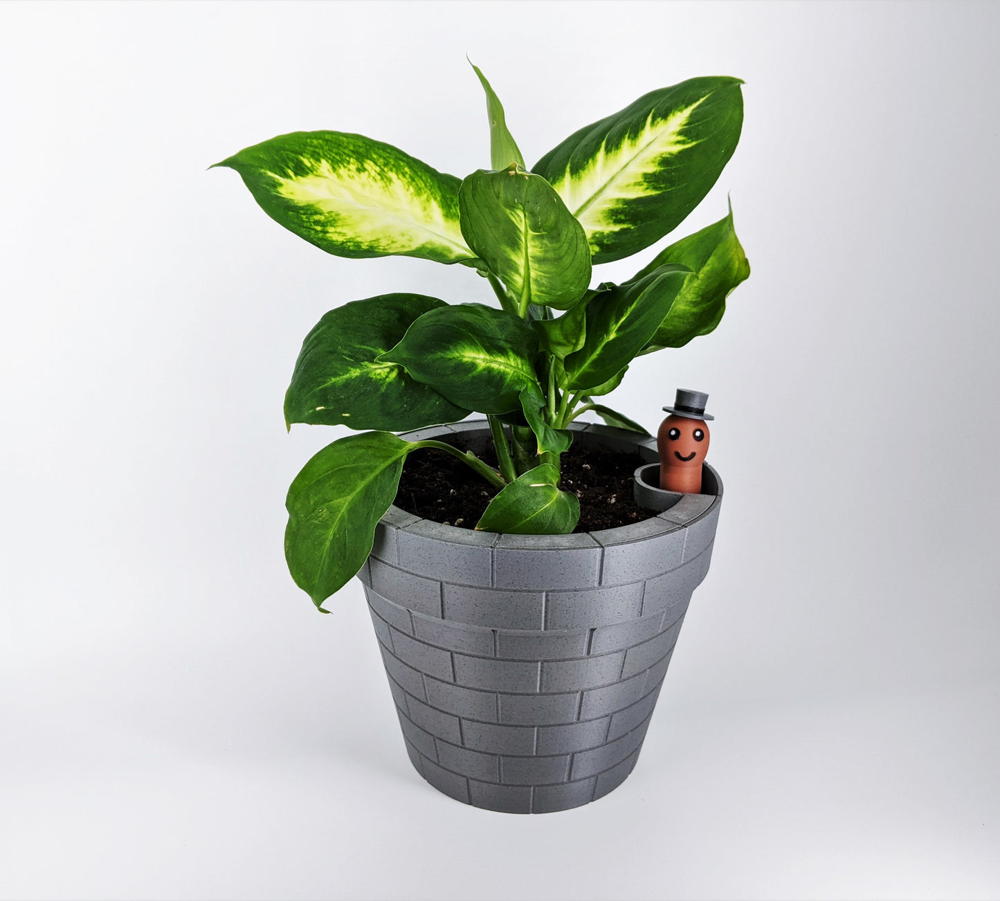 worm rise planter self-raising 3d planter with smart watering system for plants