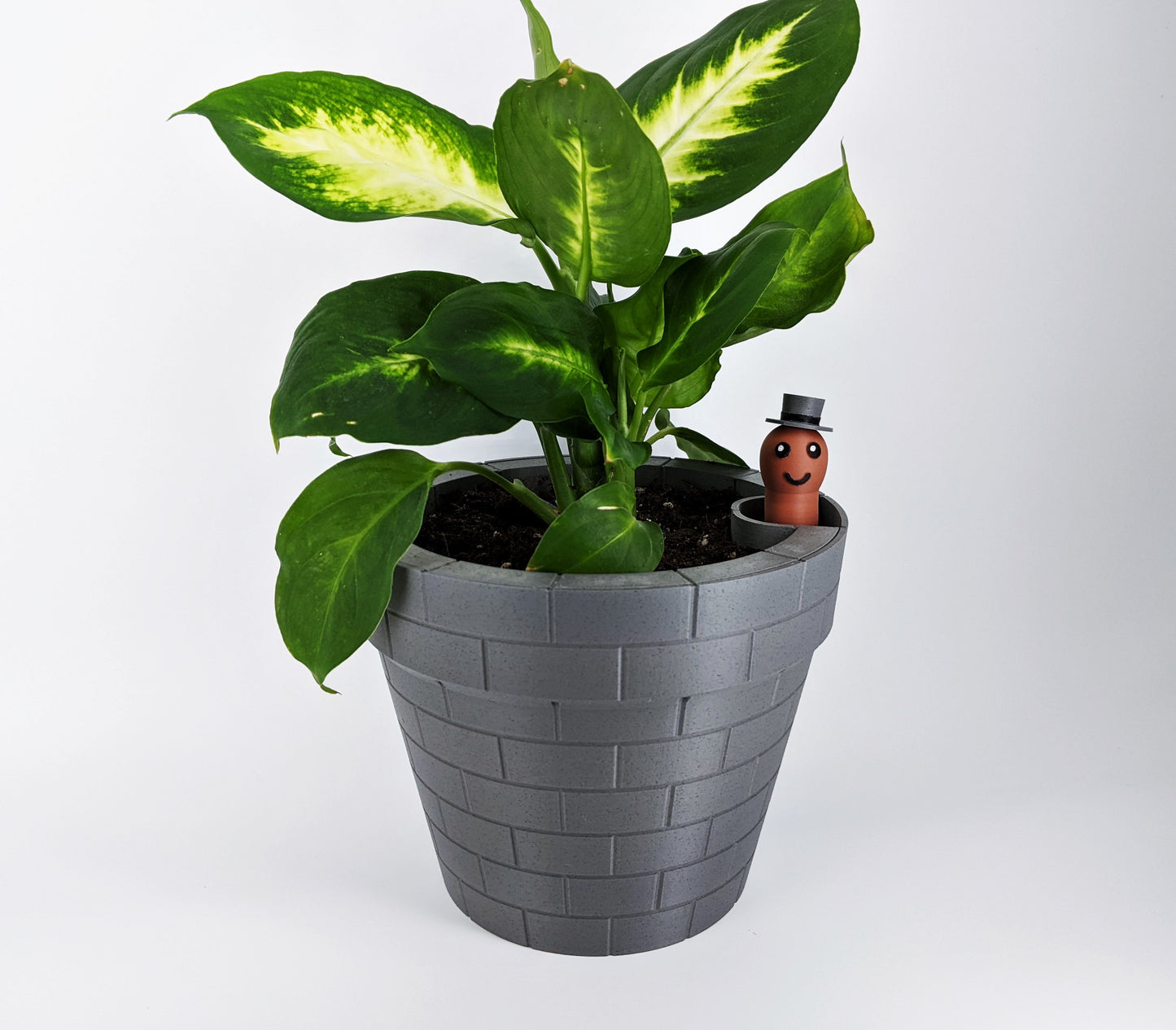 worm rise planter self-raising 3d planter with smart watering system for plants