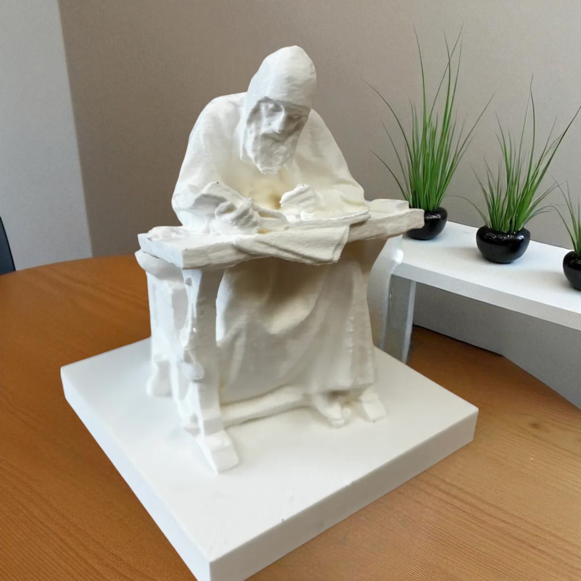 Royal Chronicler Statue an elegant statue inspired by 18th-century royal family chroniclers, capturing timeless sophistication and historical charm, perfect for classic decor and history enthusiasts.