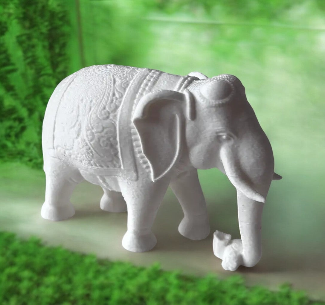 royal elephant statue 3d printed home décor for classic elegance