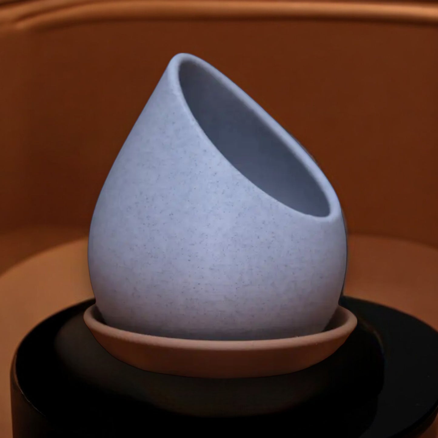 raindrop planter modern 3d printed plant pot unique water-inspired design