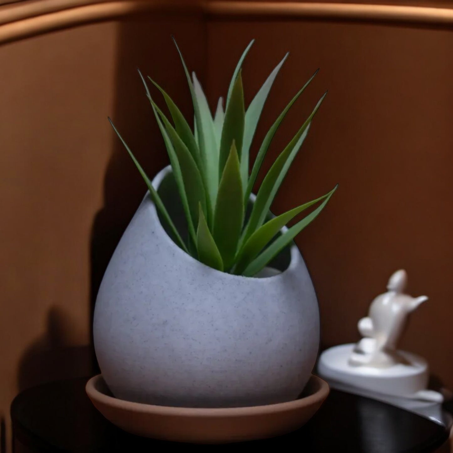 raindrop planter modern 3d printed plant pot unique water-inspired design