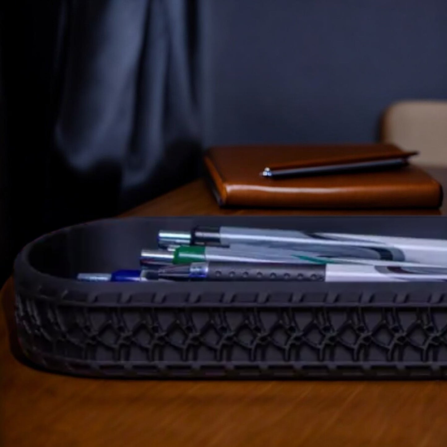 tire tray desk organizer 3d printed desktop storage with realistic tire design office & home