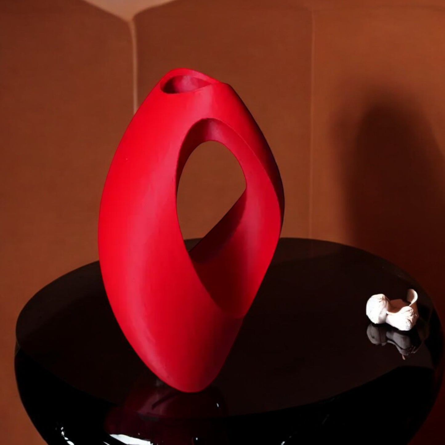 teardrop vase elegant asymmetric 3d printed vase for modern home decor perfect for flowers