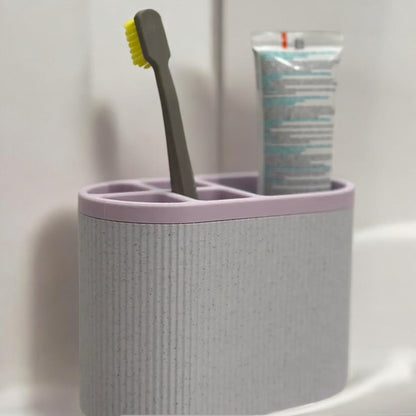 Toothbrush WallCaddy  Stylish Wall-Mounted Toothbrush Holder for Organized Bathrooms