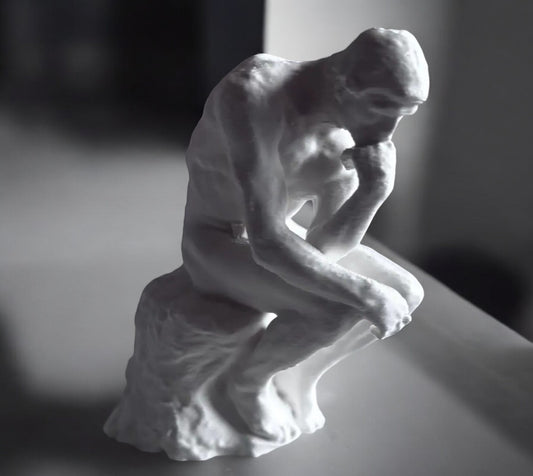 Contemplative Reflection Unique 3D Printed Statuettes & Sculptures Made in the UK