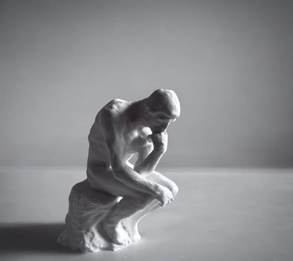 Contemplative Reflection Unique 3D Printed Statuettes & Sculptures Made in the UK