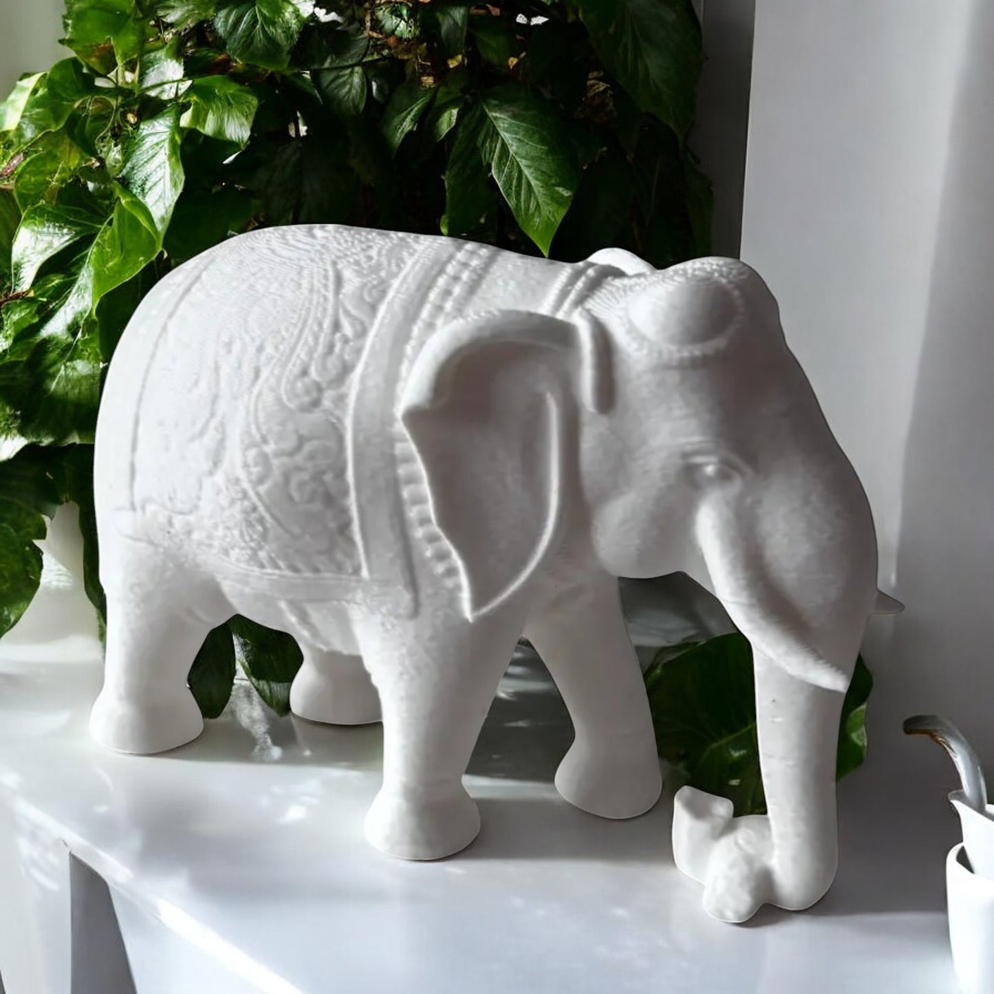 royal elephant statue a beautifully crafted indian elephant adorned with traditional decorations, inspired by indian culture and festive celebrations, perfect for adding a touch of elegance and heritage to your decor