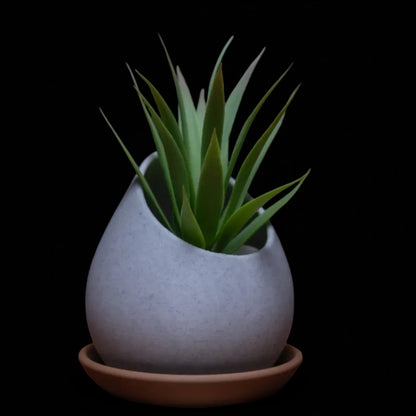 Raindrop Planter a stylish planter pot designed in the elegant shape of a raindrop, perfect for adding a modern and natural touch to your indoor or outdoor gardening