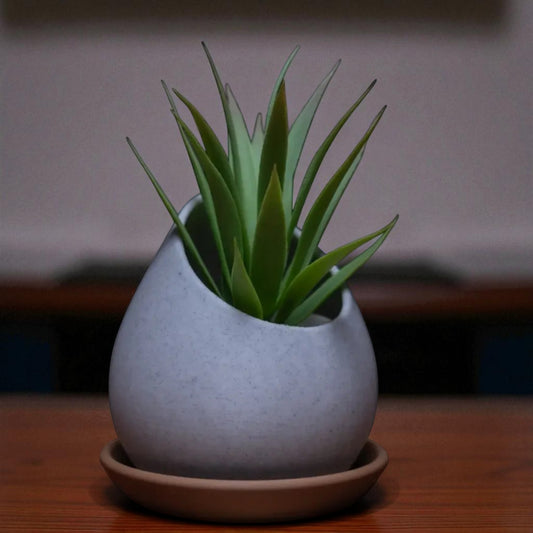 Raindrop Planter a stylish planter pot designed in the elegant shape of a raindrop, perfect for adding a modern and natural touch to your indoor or outdoor gardening