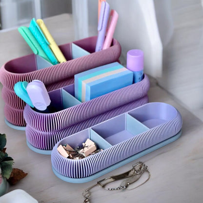 CharmNest Organizer Set Elegant Desk Organizers in 3 Sizes for Stylish Office and Home Organization