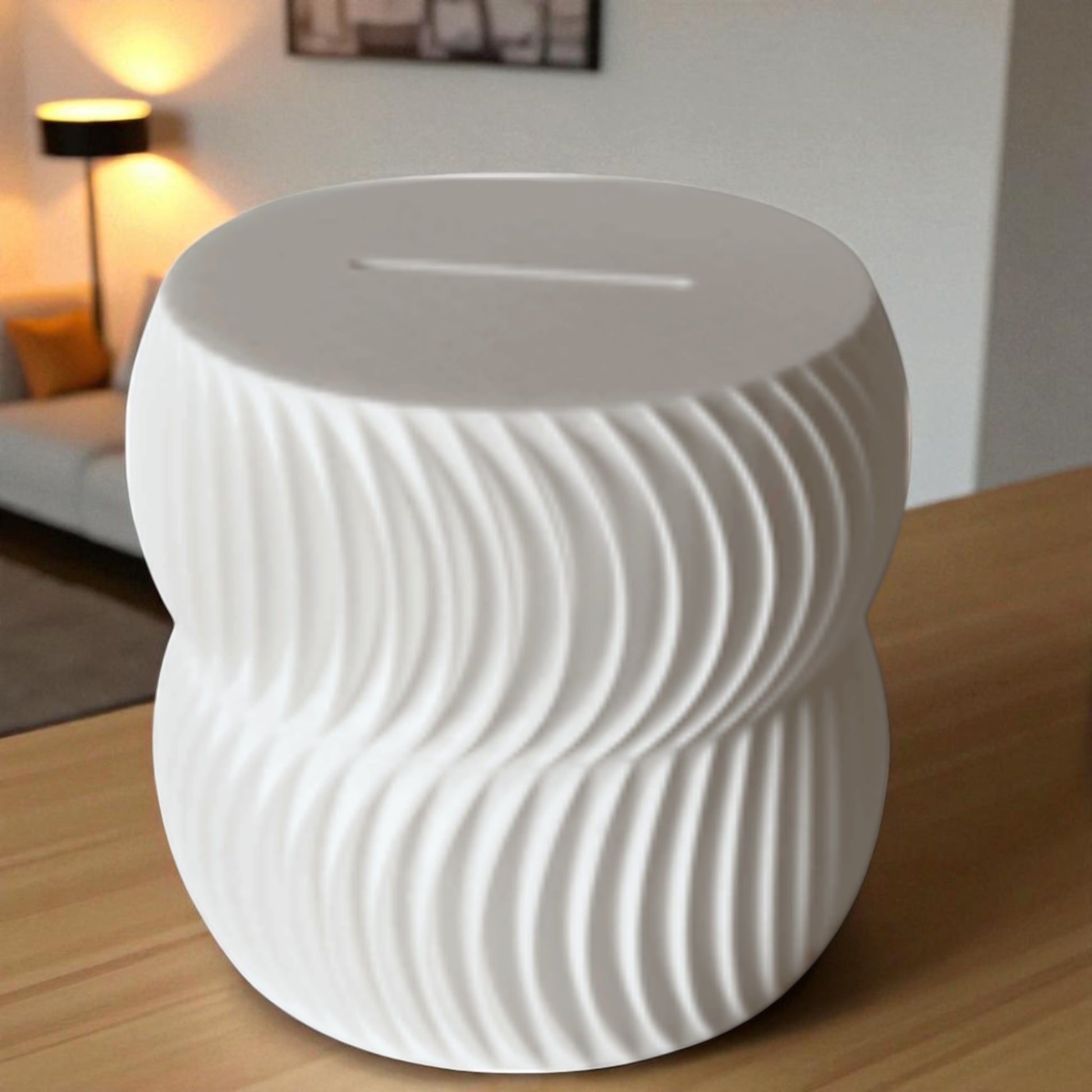  luxury coin bank designed to turn saving into a sophisticated experience. Available in two different sizes, this stylish coin bank seamlessly blends form and function, making it the perfect addition to any home or office. 
